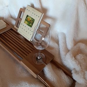 Bed Bath & Beyond- Haven- wood- bathtub-teak expandable tub tray.